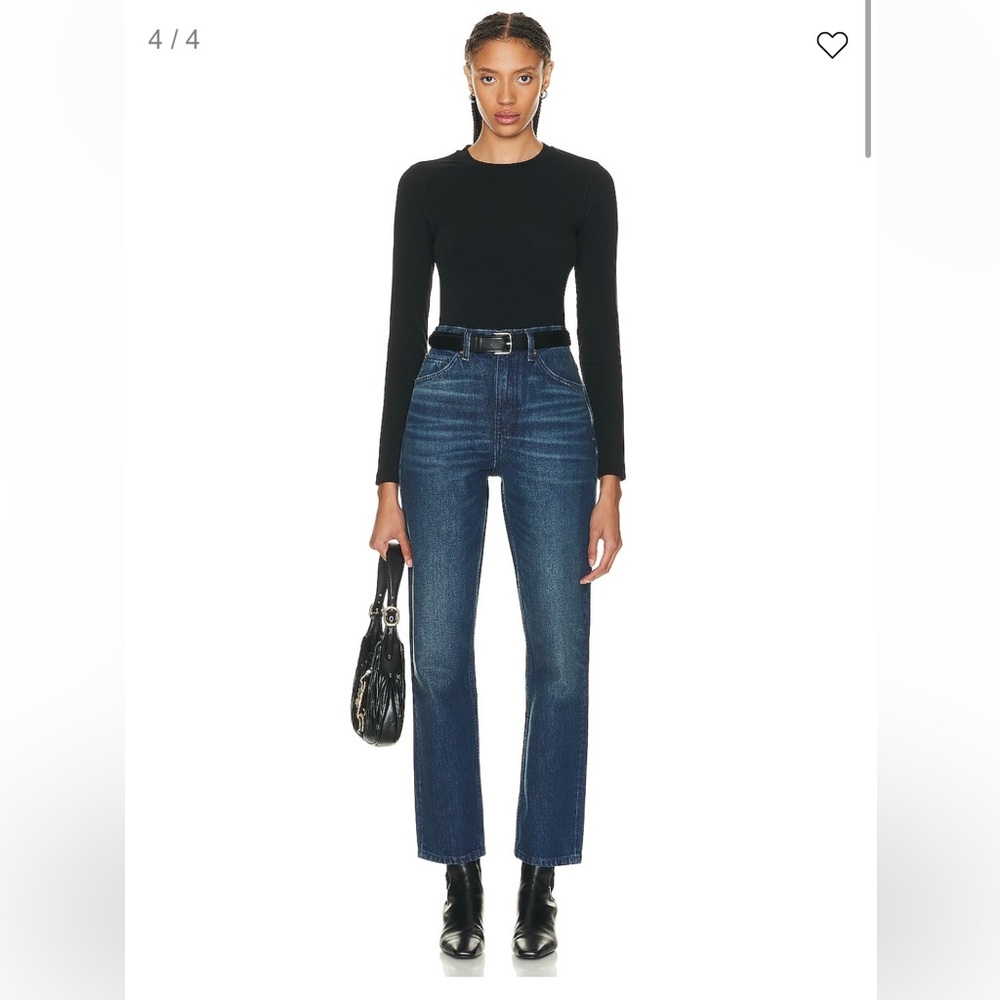 NWT!  Re/done 70s straight jean in Dark Worn